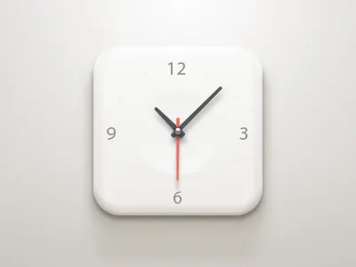 Minimalist Wall Clock Mockup, minimal, swiss, light