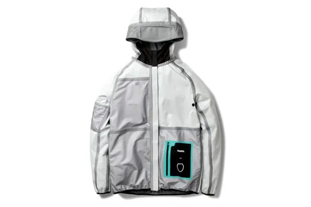 White Protective Suit Mockup, minimal, technical, monochrome