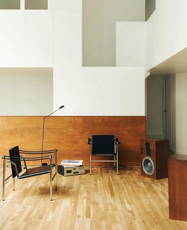 Minimalist Interior Design with Wood Accents, minimal, photographic, warm