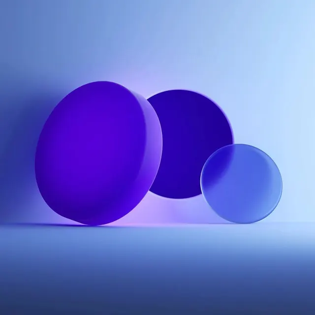 Abstract 3D Spheres in Purple Tones, minimal, 3d-render, cool