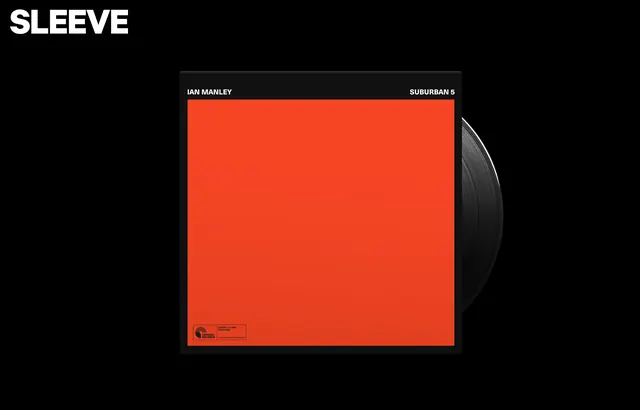 Minimalist Vinyl Record Mockup, minimal, swiss, high-contrast