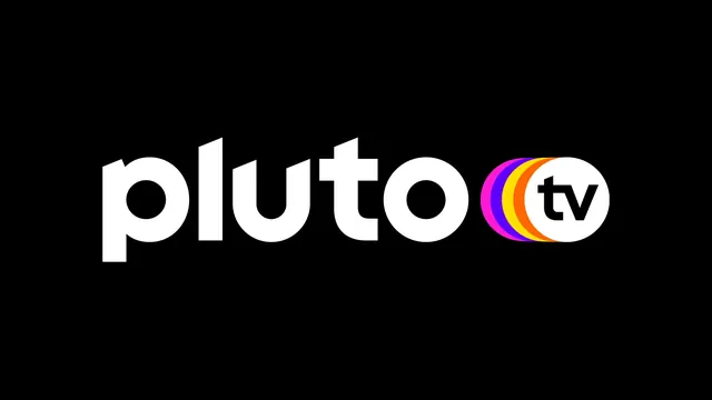 Pluto TV Logo, minimal, flat, dark