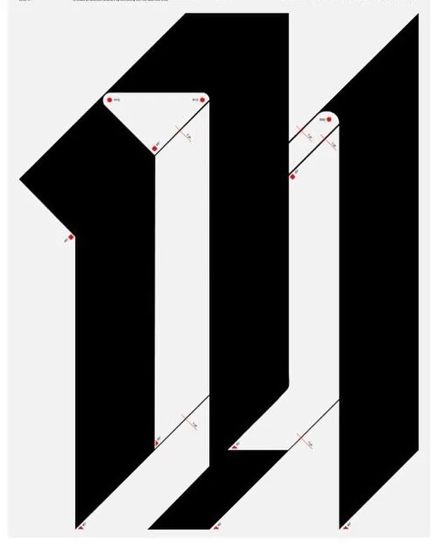 Geometric Number 11 Logo, minimal, swiss, high-contrast