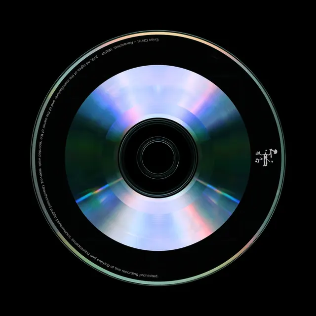 Compact Disc Mockup, minimal, technical, dark