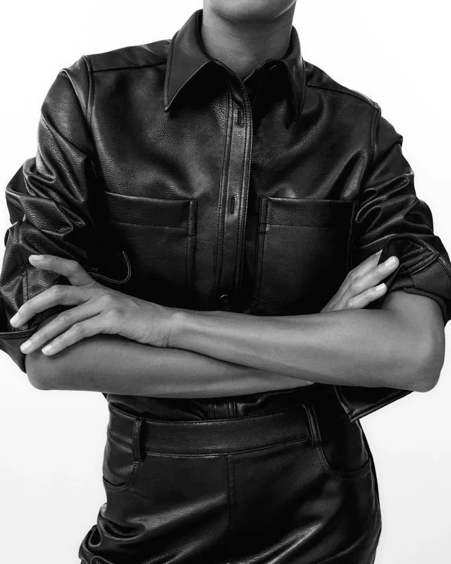 Leather Shirt Mockup, monochrome, photographic, monochrome