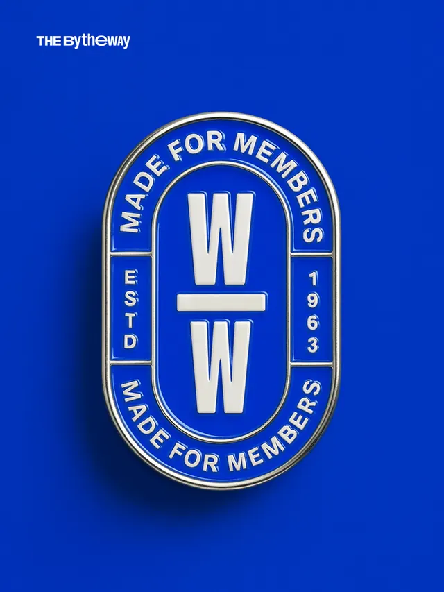Circular Membership Badge Design, minimal, boxed, high-contrast