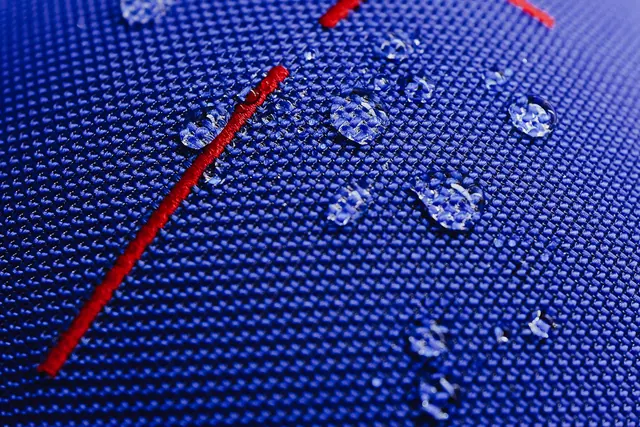 Abstract Blue Textured Pattern with Red Accents, geometric, abstract, vibrant