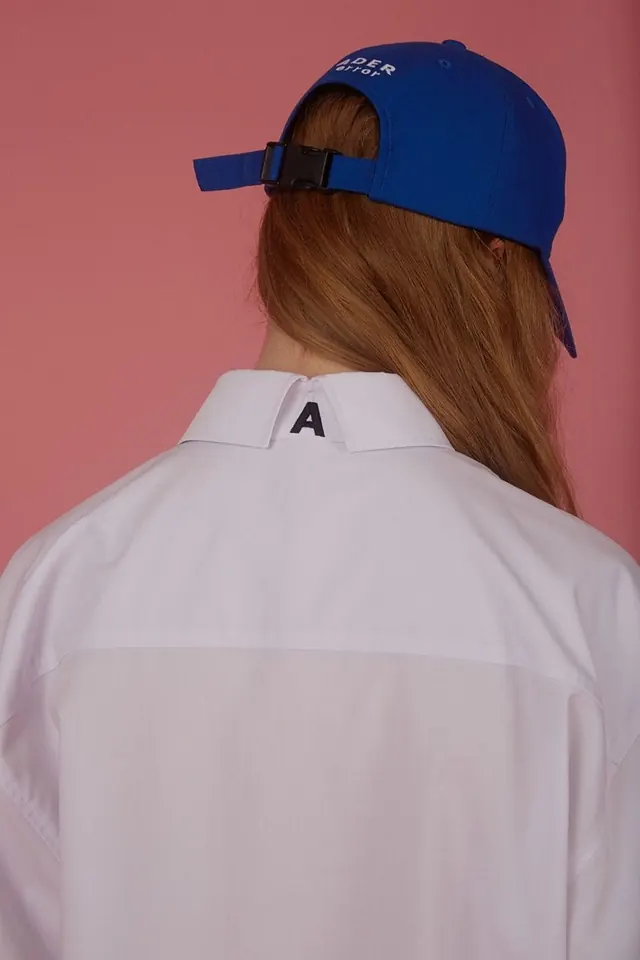 Blue Cap and White Shirt Mockup, minimal, photographic, vibrant
