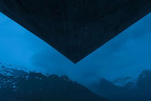 Abstract Mountain Peak Geometry, minimal, geometric, dark