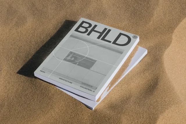 BHLD Identity Mockup, minimal, swiss, light