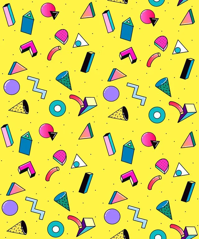 Geometric Abstract Pattern, playful, geometric, vibrant