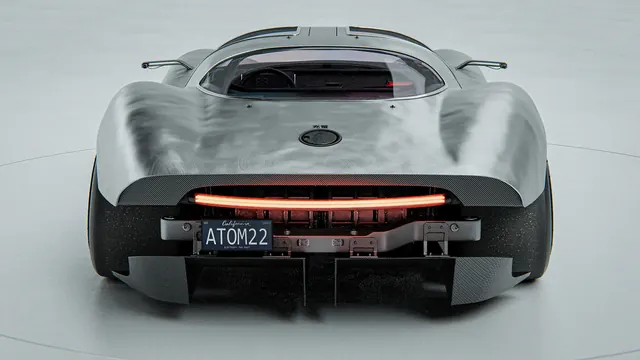Futuristic Concept Car Rear View, minimal, luxury, dark