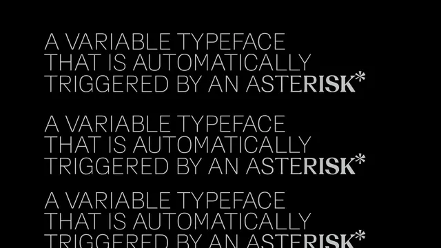 Variable Typeface Concept, minimal, swiss, high-contrast