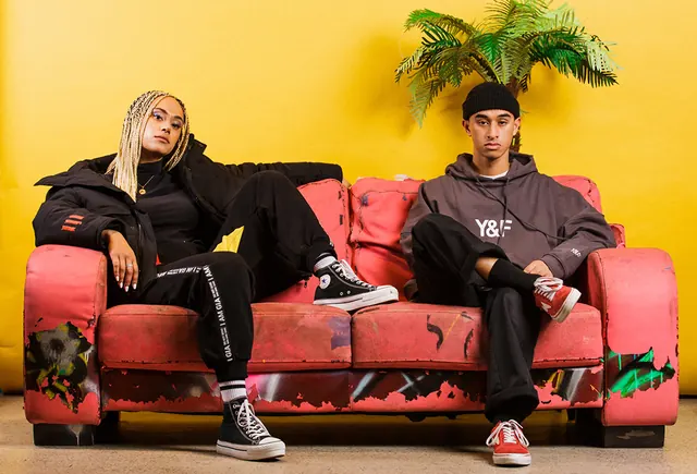 Streetwear Fashion Photography, photographic, maximalist, vibrant