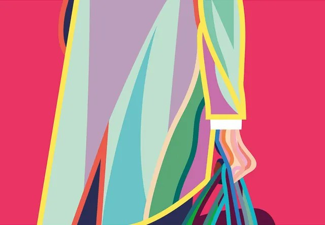Abstract Geometric Composition, minimal, geometric, vibrant