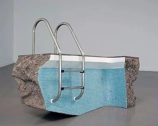 Abstract 3D Geometric Sculpture, minimal, geometric, high-contrast