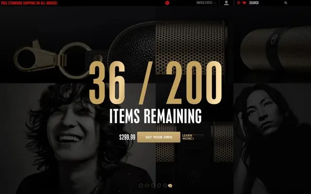 36 / 200 Items Remaining UI Screen, dark-mode, maximalist, dark