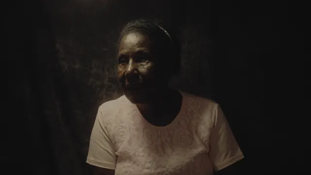 Portrait of a Woman in Shadow, photographic, dark-mode, dark