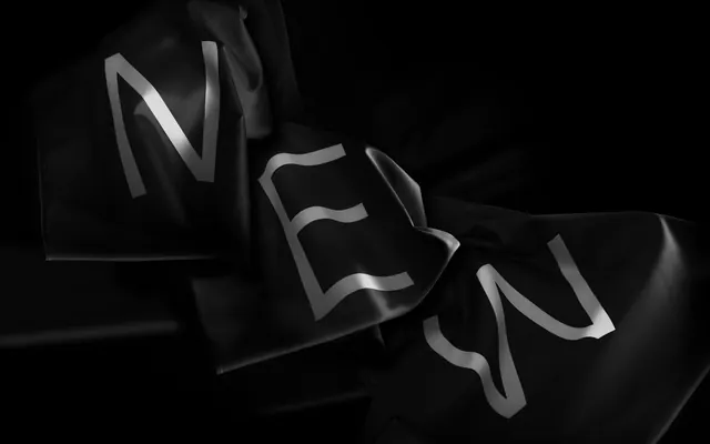 Abstract Typography Composition, minimal, dark-mode, dark