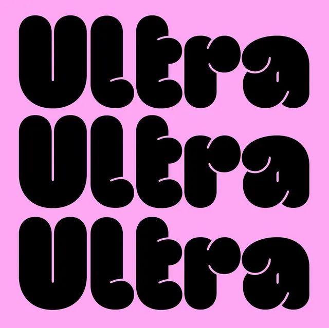 Ultra Wordmark Variations, brutalist, neo-brutalist, high-contrast