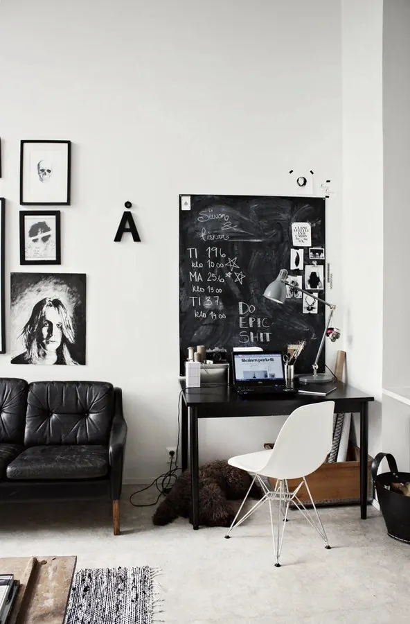 Minimalist Workspace Mockup, minimal, monochrome, monochrome