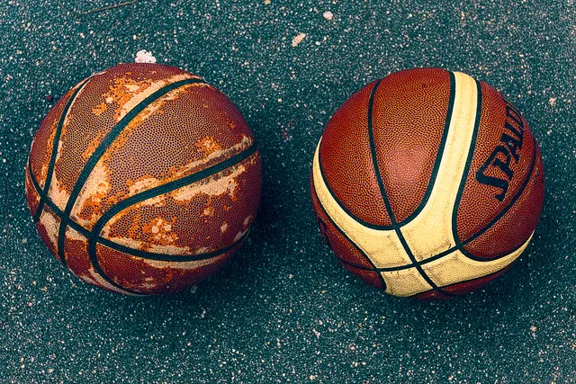 Basketball Comparison Photograph, photographic, organic, vibrant