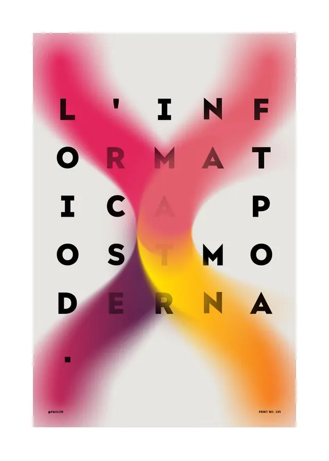 Informazione Abstract Poster, swiss, gradient-heavy, vibrant