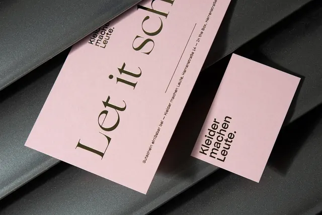 Let it sch... Typography Mockup, minimal, swiss, light