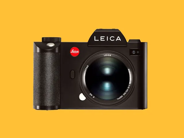 Leica Camera Product Shot, minimal, luxury, vibrant