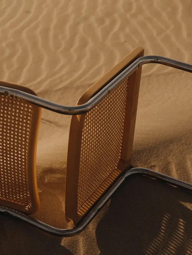 Perforated Metallic Structure, minimal, luxury, warm