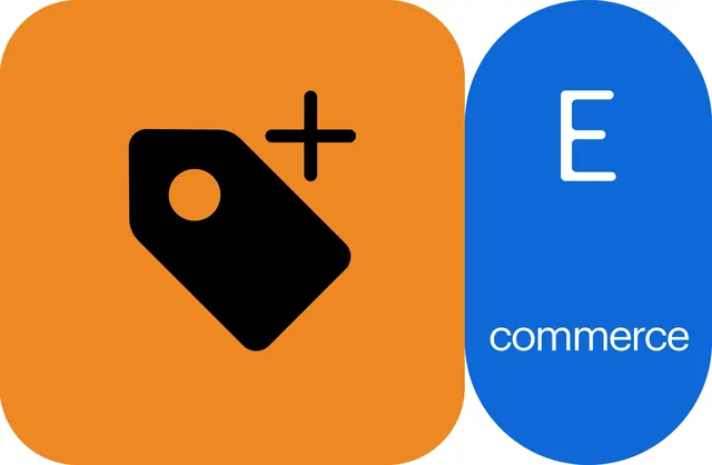 E-commerce Logo Design, minimal, flat, vibrant
