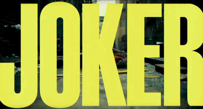 JOKER Wordmark Overlay, brutalist, maximalist, high-contrast