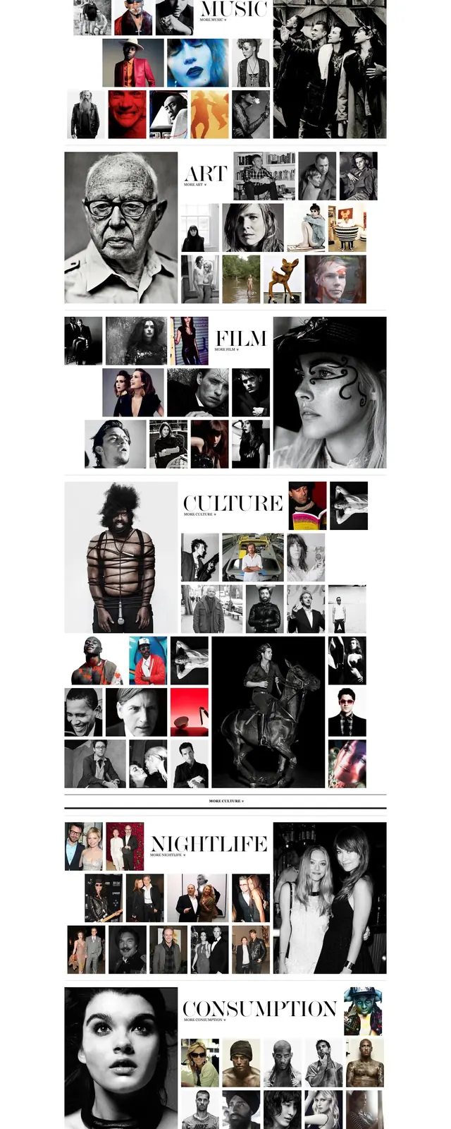 Portrait Collage Identity System, editorial, maximalist, high-contrast