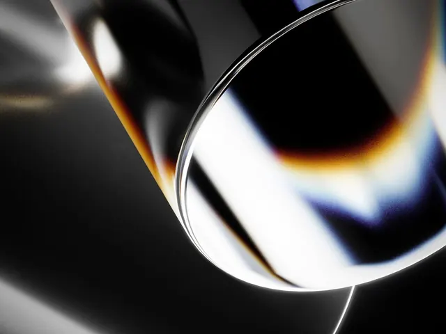 Abstract Metallic Reflection, minimal, luxury, dark
