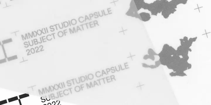 MMXXII Studio Capsule Identity, minimal, swiss, monochrome