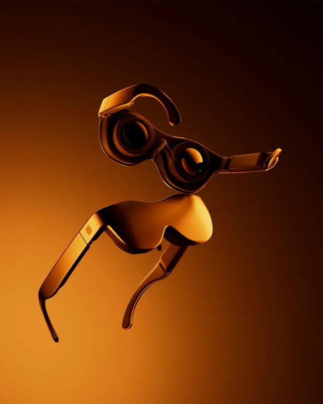 Abstract 3D Humanoid Figure, 3d-render, abstract, warm