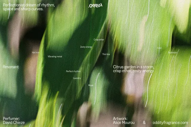 Abstract Green Leaf Typography Design, organic, minimal, vibrant