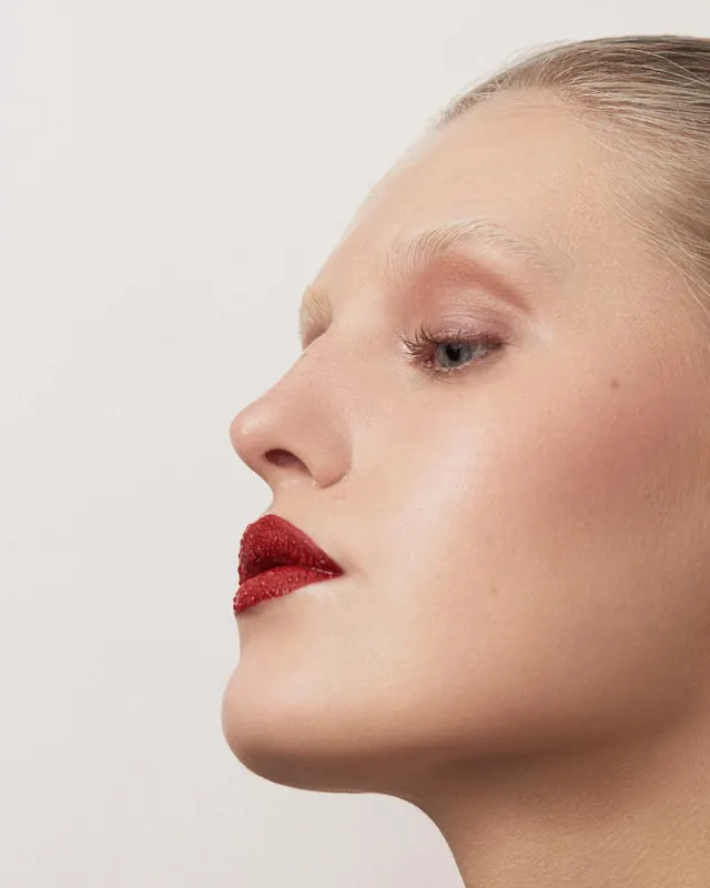 Close-up Portrait of a Woman, minimal, luxury, warm