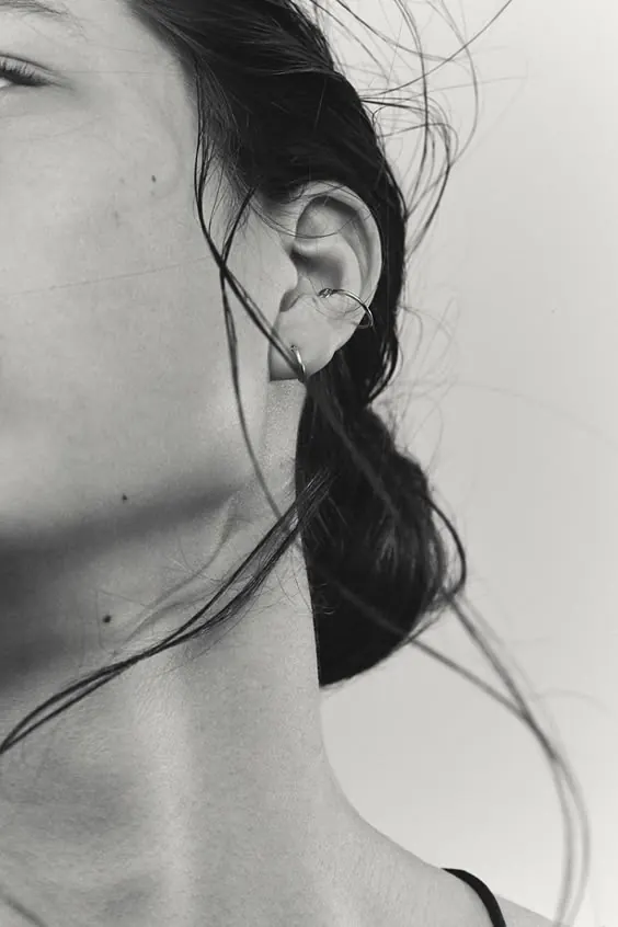 Monochrome Portrait Close-up, minimal, monochrome, monochrome