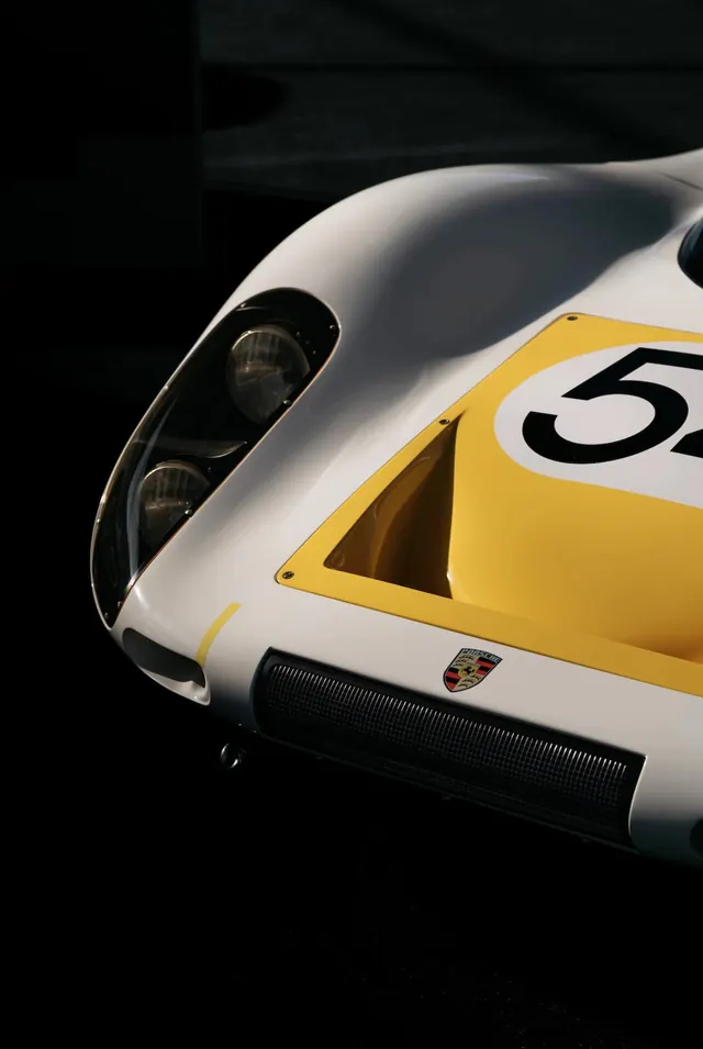 Racing Car Body Detail, photographic, technical, high-contrast