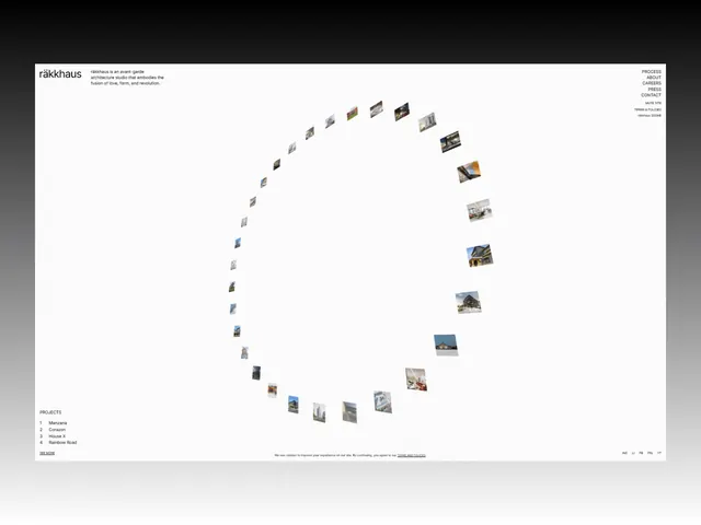 Circular Data Visualization Layout, minimal, swiss, light