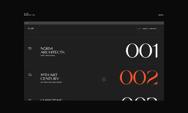 Modern Architecture Editorial Layout, minimal, swiss, dark