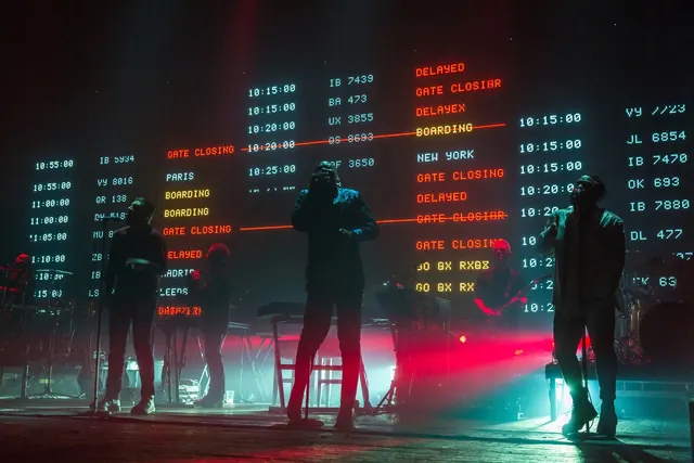Neon Data Visualization and Typography Display, dark-mode, technical, dark