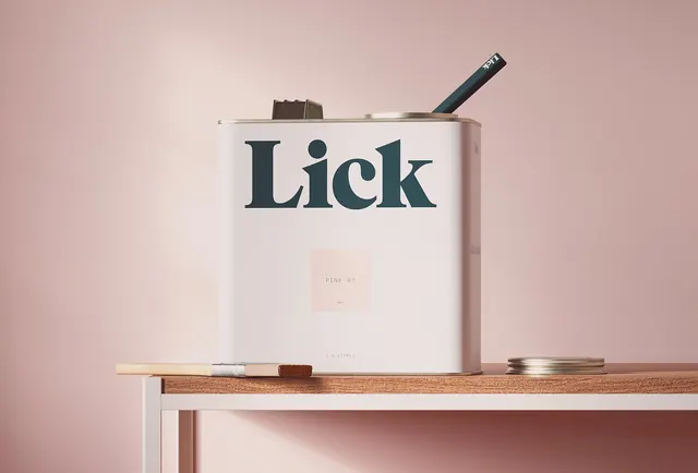 Lick Packaging Mockup, minimal, corporate-clean, light