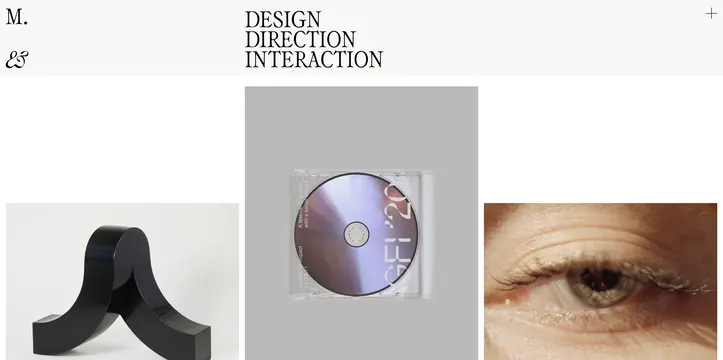 Design Direction Interaction Layout, minimal, swiss, light