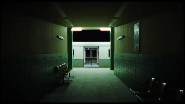 Dark Corridor Interior, minimal, dark-mode, dark
