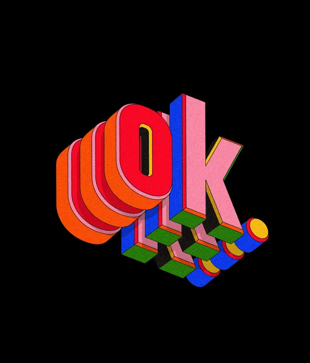 3D Gradient Wordmark, 3d-render, gradient-heavy, vibrant