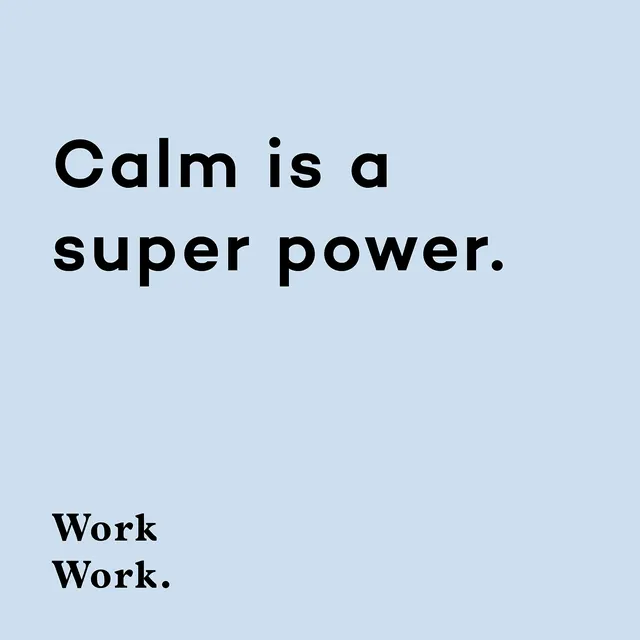 Calm is a super power. Typography Design, minimal, swiss, muted