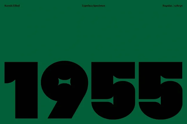 1955 Type Specimen, minimal, swiss, vibrant