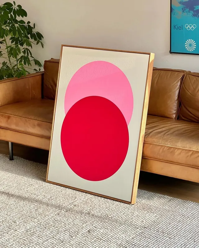 Geometric Abstract Poster Mockup, minimal, geometric, vibrant